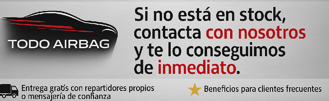 ¿Necesitas repuestos de airbag? Somos especialistas en sistemas de seguridad para tu coche. ? ¡Escríbenos por WhatsApp y te ayudamos al instante!  ✅ Airbags, cinturones, centralitas ✅ Todas las marcas y modelos ✅ Envíos rápidos a toda España  ? Haz clic y consúltanos ahora